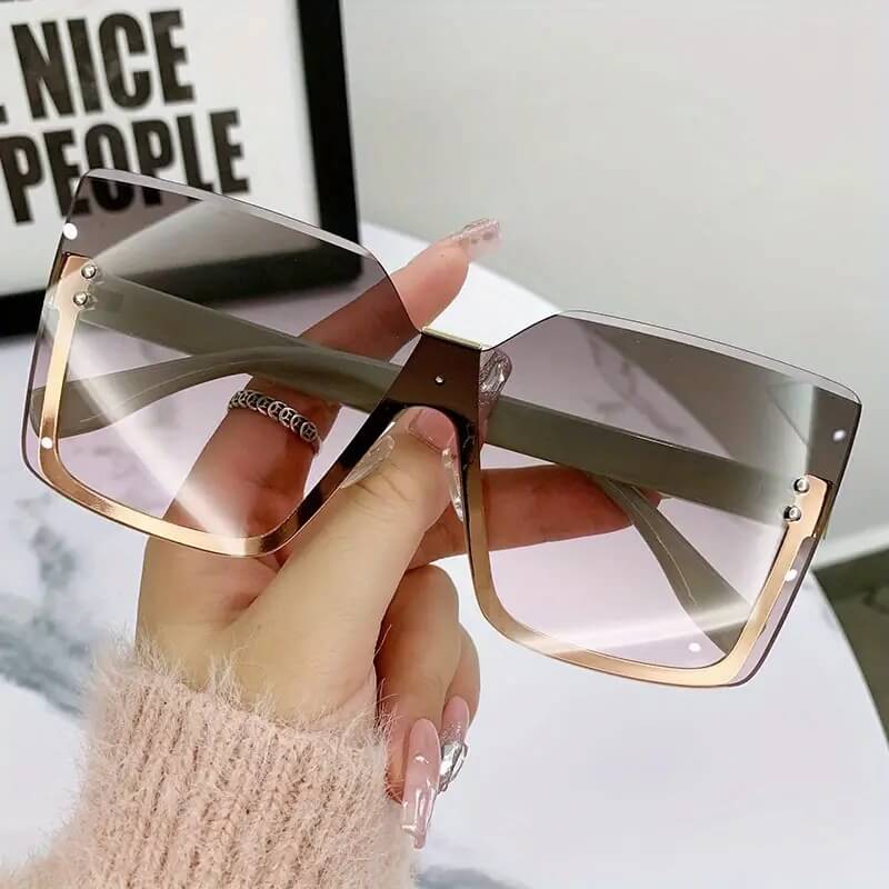 Glamour Gaze Rimless Sunglasses